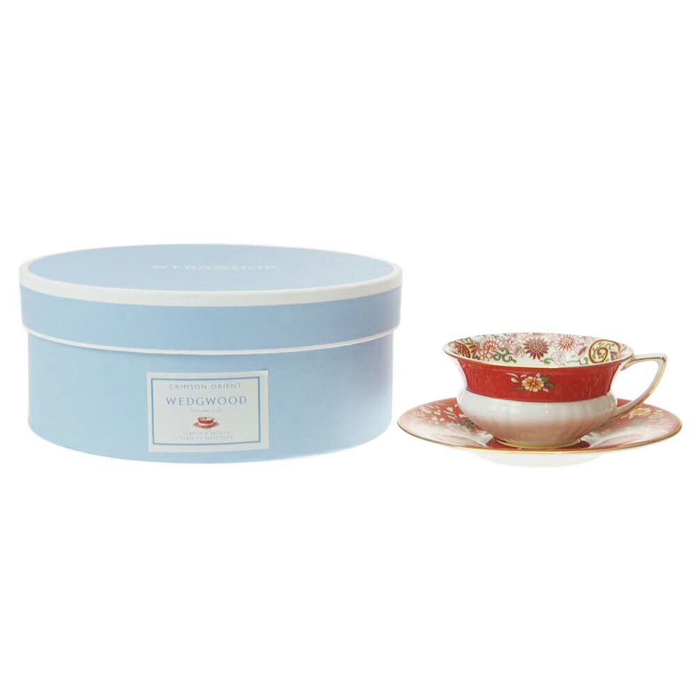 

Wedgwood Wanderlust Crimson Orient Teacup and Saucer [Parallel Import]
