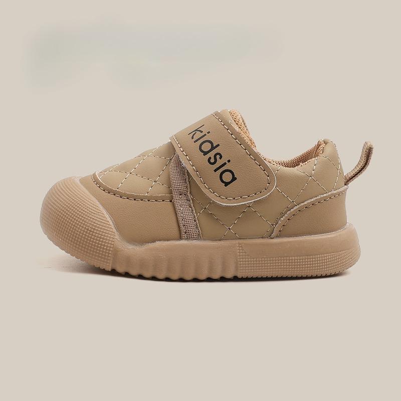 Boys' learning-to-walk shoes,0–1–3 years old, girls' small kids' casual shoes, spring-autumn new style infant shoes,soft sole anti-slip white sneakers