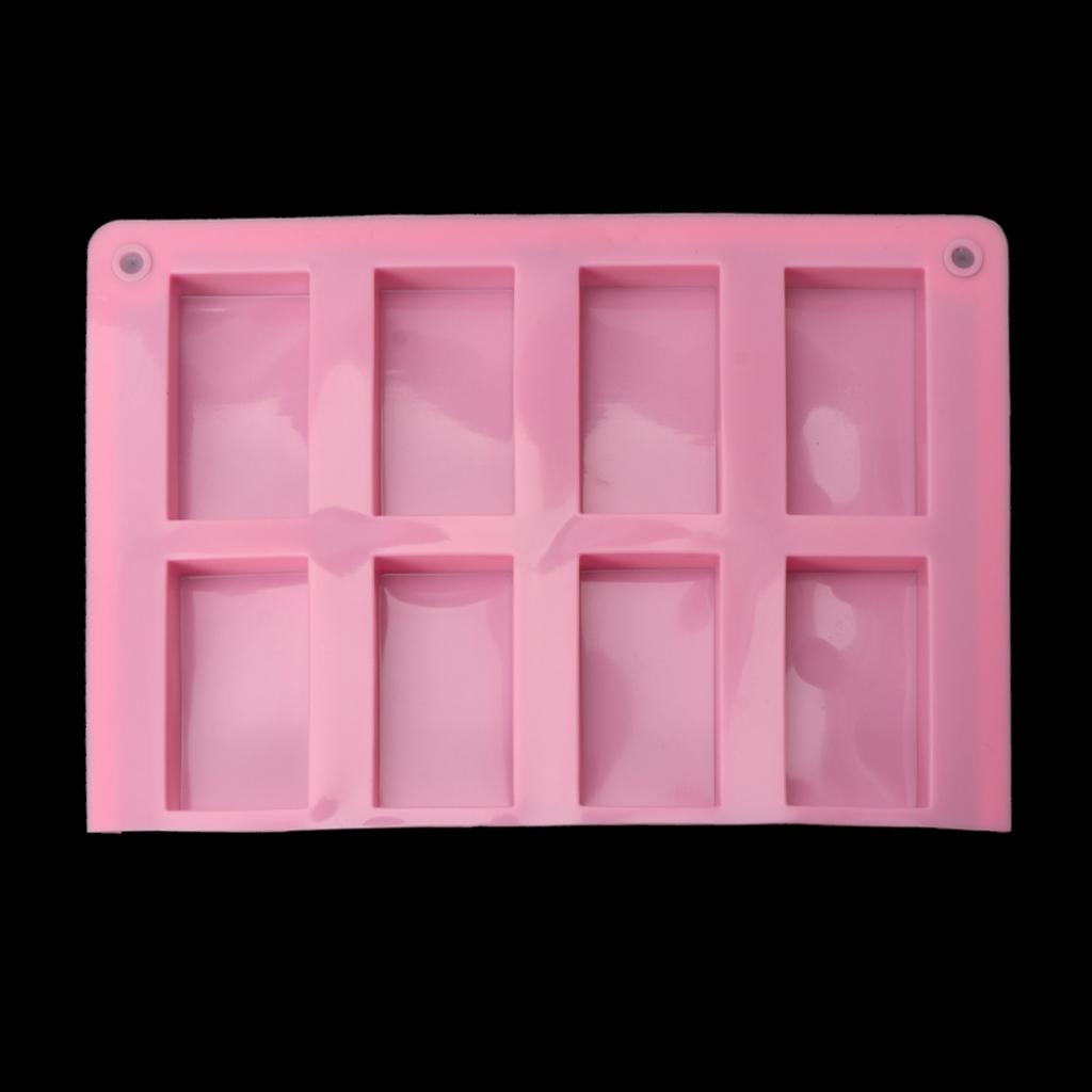 8 Cavities Rectangle Decoration Mold Resin Epoxy Silicone Mold Jewelry Casting 1 белый