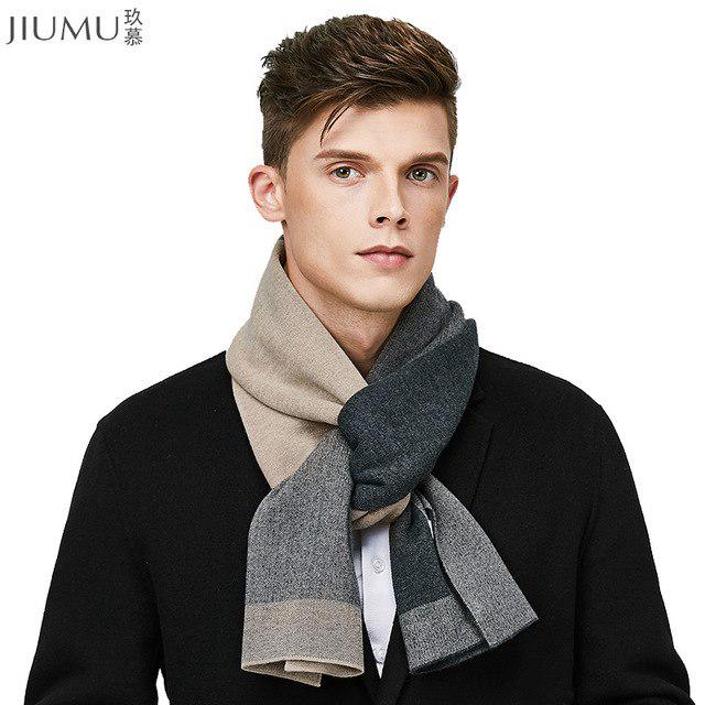 Mens Scarf Wild Winter Thicken British Business Bib Male Gift
