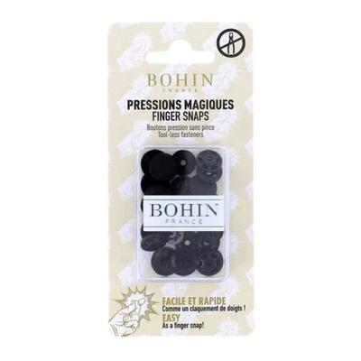 Bottone automatico magico - BOHIN - 13mm - Plastica - Colore: Nero - Spedito dalla Francia