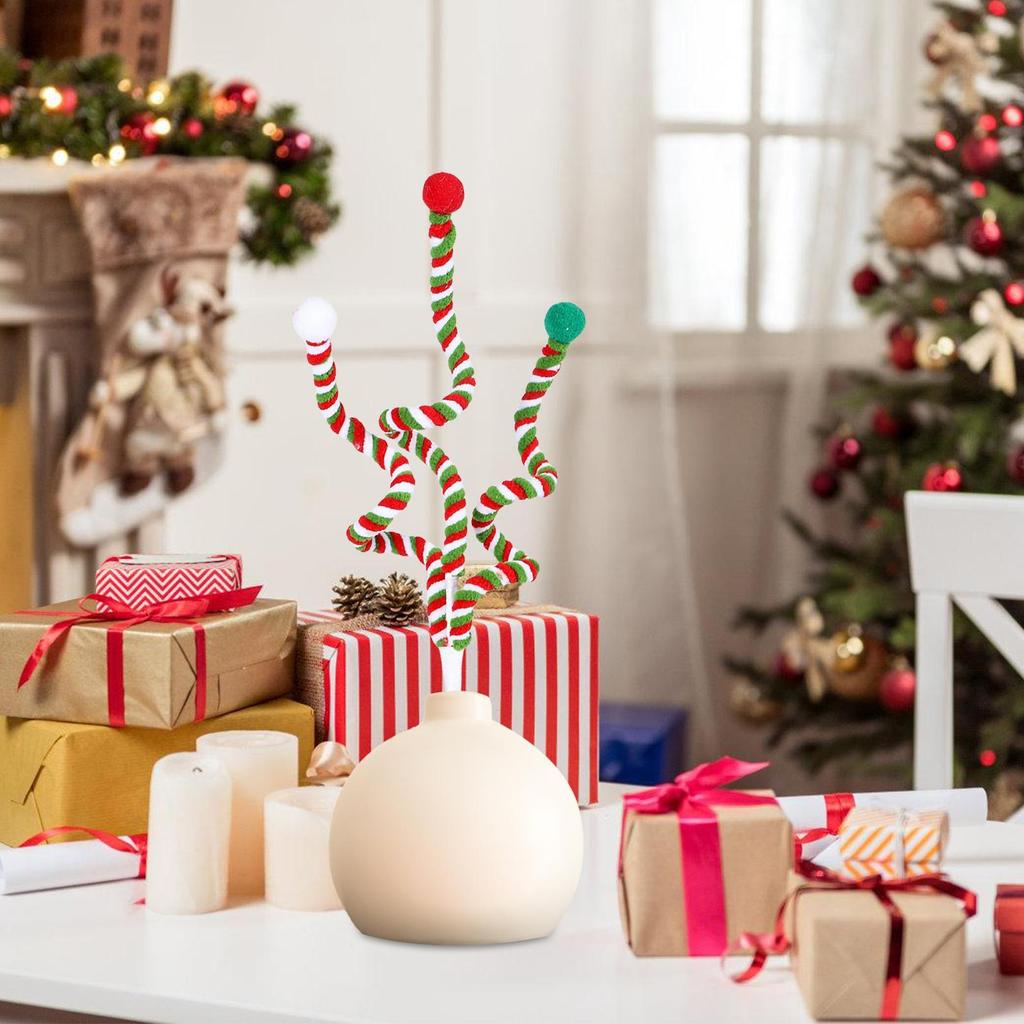 Christmas Candy Picks Vase Filler Twist Branches Centerpieces Christmas Ornament Picks For Indoor Outdoor Home Table Fireplace