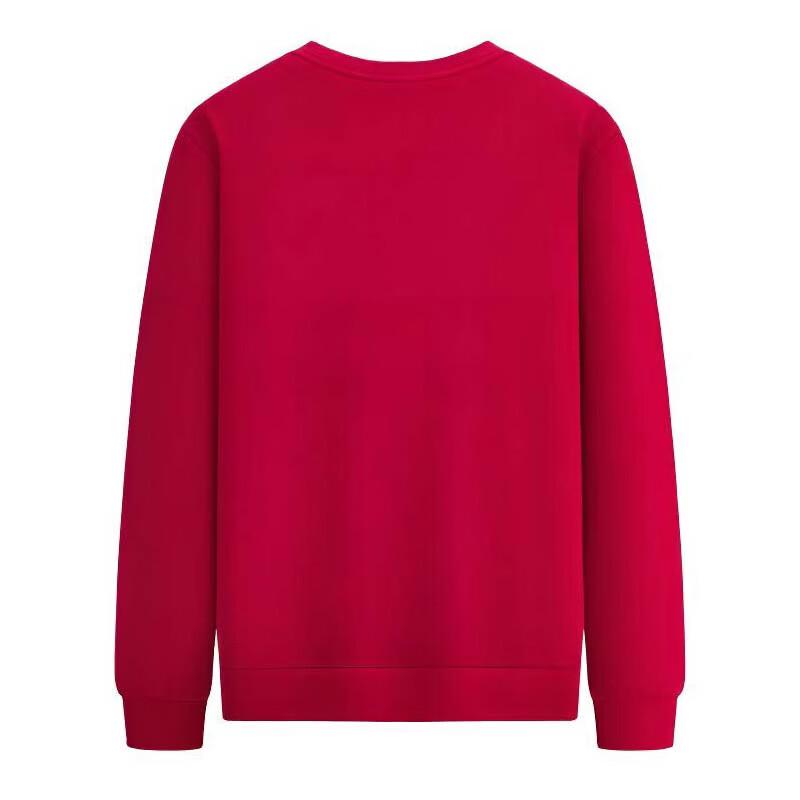 SEPTWOLVES Men's Simple Autumn Winter Fleece Lined Crewneck Sweatshirt