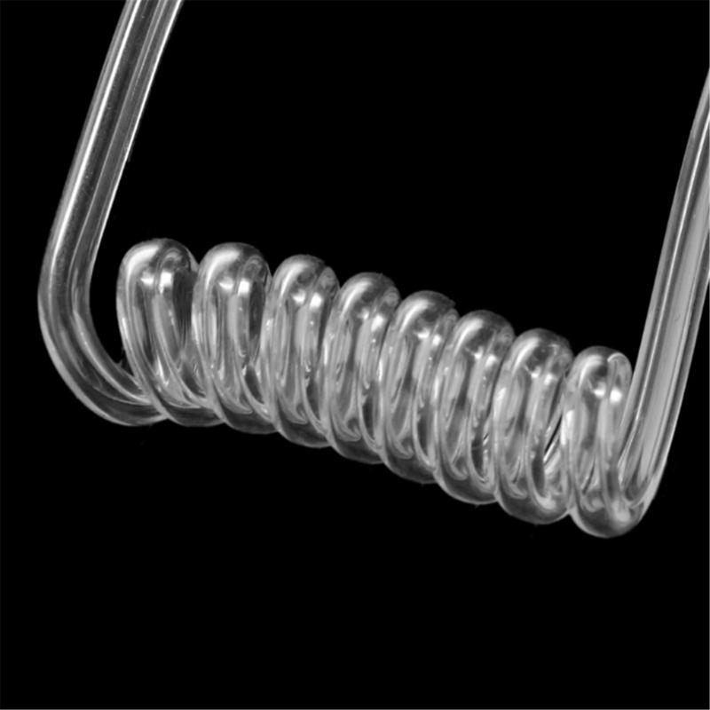 Removable Sound Conveyance Coil Sound Air Tube In-Ear Earplug Clear Detachable for Professional Security Operation