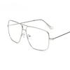 Vintage Gold Square Frame Eyeglasses Mens Womens Sun Glasses Retro Square Optical Lens Eyewear Clear Lens Glasses Oculos
