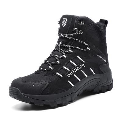 39-48 Men's Plus Size Anti Slip Wear-resistant Fashionable Outdoor High Top Hiking Shoes Travel Hiking Shoes Military Boots