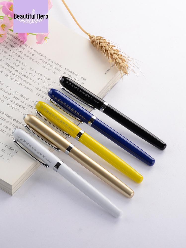 Hero 7001A Exam Fountain Pen for Students, 0.5mm Third Grade Writing Practice, Metal Body