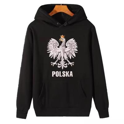 Sudadera con capucha clásica para hombre, suéter grueso de algodón con estampado de Polska, Bandera de Polonia, polaco, para todas las edades