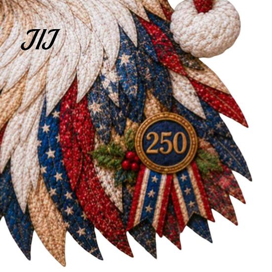 Eagle Themed Home Ornament Patchwork DIY Kit, Christmas Fabric Art Halloween Sewing Kit Patriotic Craft for Handmade Wall Decor Relaxing Crafting