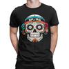 Novelty Colorful Basketball Sugar Skull Calavera Art TShirt for Men O Neck 100 Cotton T Shirts  Short Sleeve Tee Shirt Tops