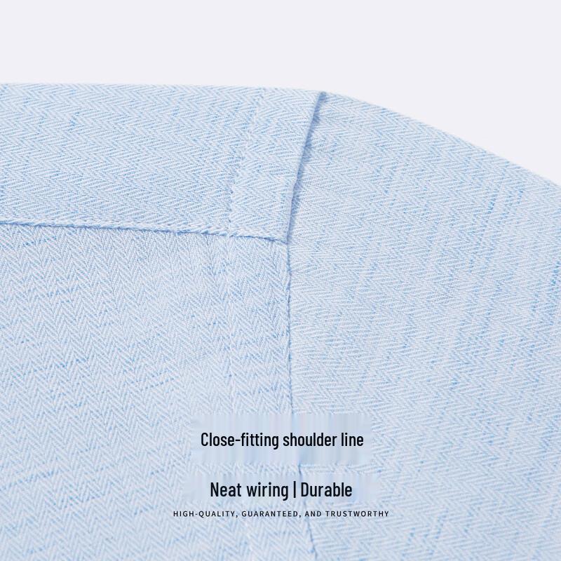 Hodo Men's Linen Blend Business Casual Shirt