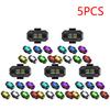 10-1PCS Motorcycle LED Anti Collision Warning Light Bike Aircraft Night Turn Signal Light 7 Color Drone Car Strobe Light Indicat