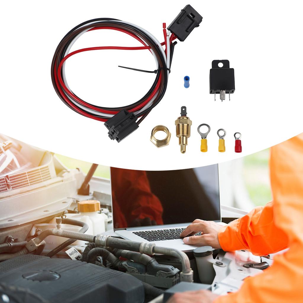 40 AMP Relay Dual Fan Control For Efficient Fan Control Comprehensive Installation Kit Temperature Control System