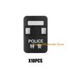 MOC Military SWAT Police Soldier Figures with Bulletproof Shields - Army Weapon DIY Building Blocks