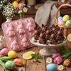 Easter Bunny Mold Set 3D Silicone Ice Tray Food-Grade Safe BPA-Free Non-Stick Easter Bunny Shape Mold for Baking Chocolate Cake Jelly Fudge Snacks
