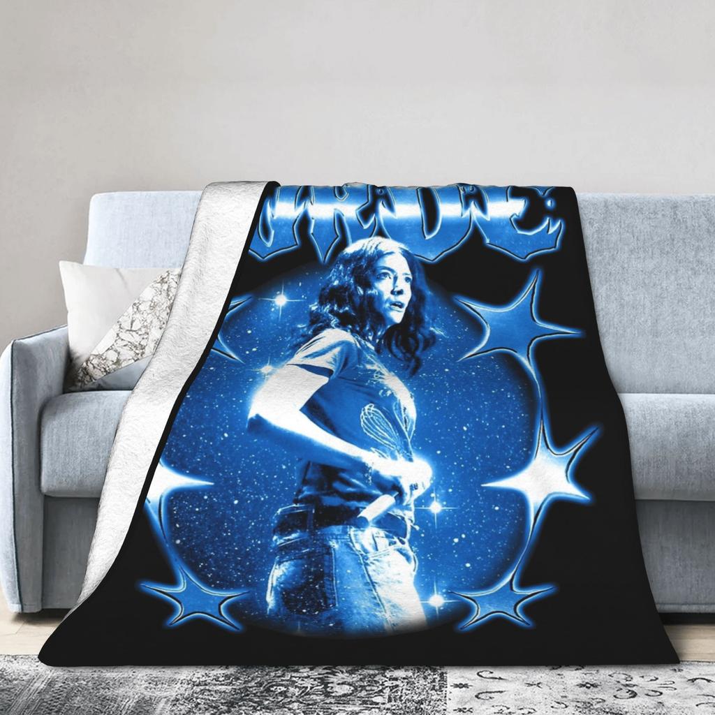 Singer Lorde Blanket Fleece Decoration Multi-function Ultra-Soft Throw Blankets for Bed Travel Bedspreads
