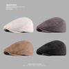 New Suede Japanese Style British Hat Women's Literary Retro Progressive Hat Versatile Simple Solid Color Newsboy Hat