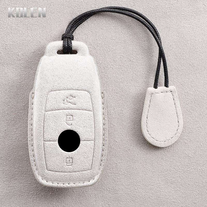 Car Remote Key Case Cover Shell For Mercedes Benz A C E S G Class Glc Cle Cla Glb Gls W177 W205 W213 W222 X167 Amg Leather Fob