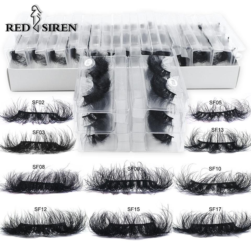 Mink Lashes 25mm Fluffy Messy 3d Eyelashes Wholesale 4/10/30/50 Pcs / Lot Long Thick Mink Eyelashes Makeup
