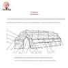 Five-Arch Frame Rescue Tent