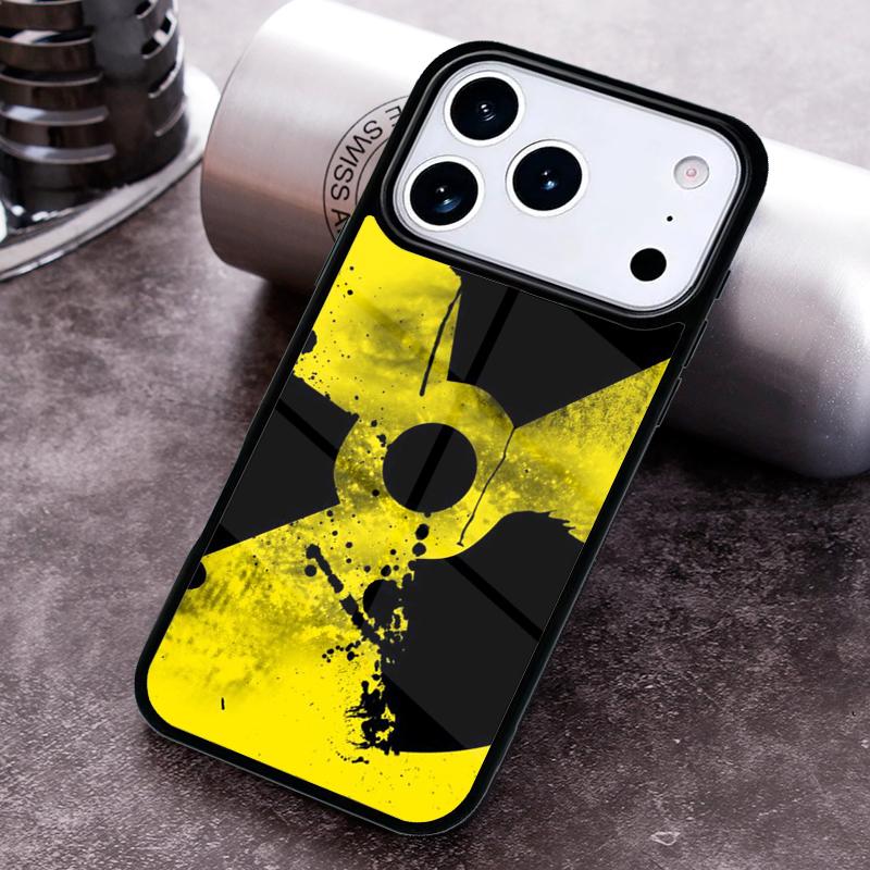 Nuclear Radiation Emblem Phone Case for iPhone 17 16 15 Pro Max Air 14 13 12 11 Plus Shockproof Capa Cover