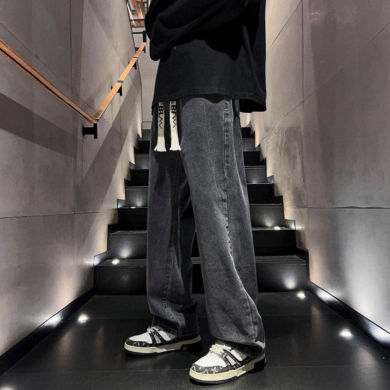 

Dingfengbaoluo Мужские джинсы прямого кроя в американском стиле XL