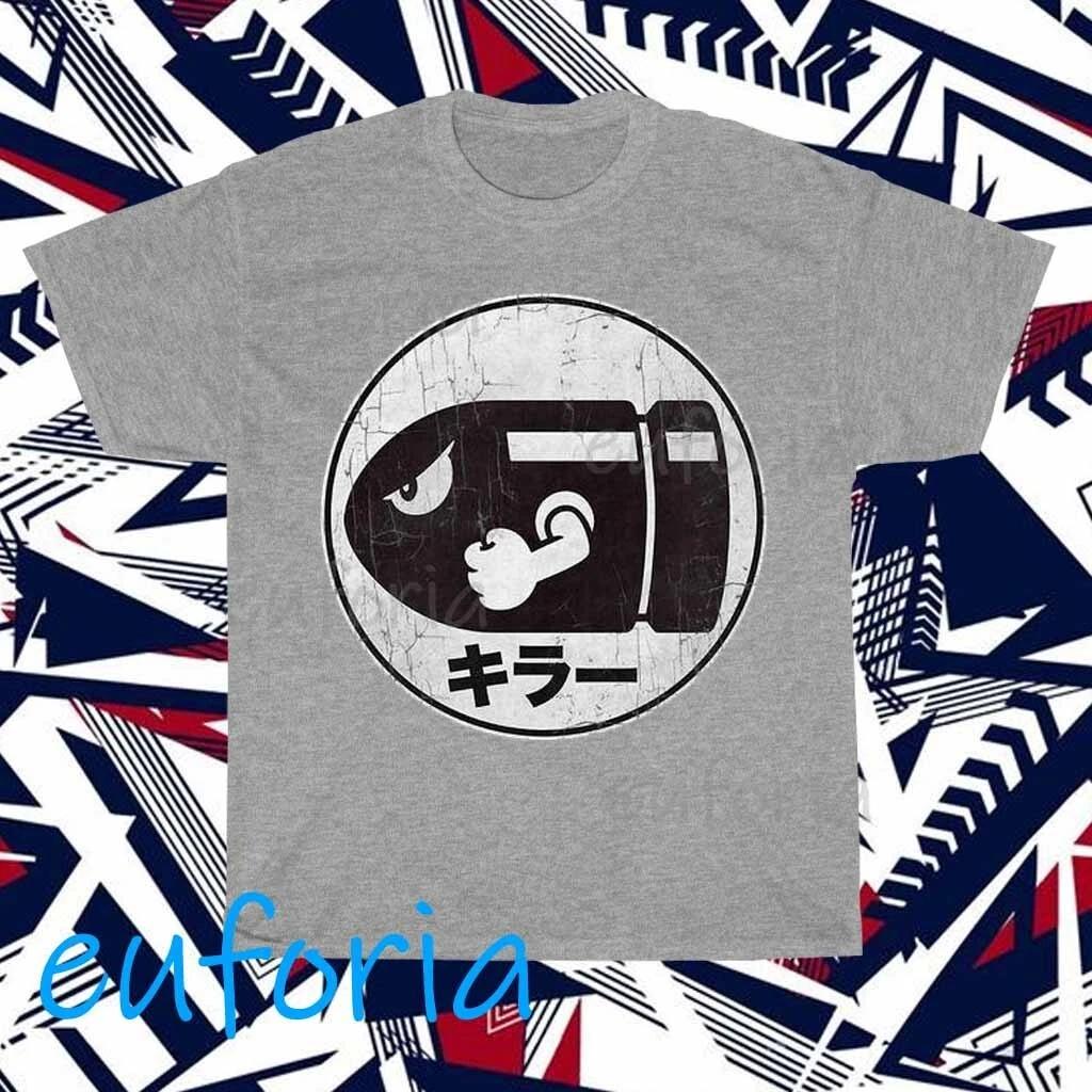 New Bullet Distressed Bill Kanji Logo T-Shirt Funny Size S to 5XL XXXXL