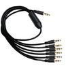Convenient 3.5mm Audio Splitter Cable Male Male Extension for Speaker Projector