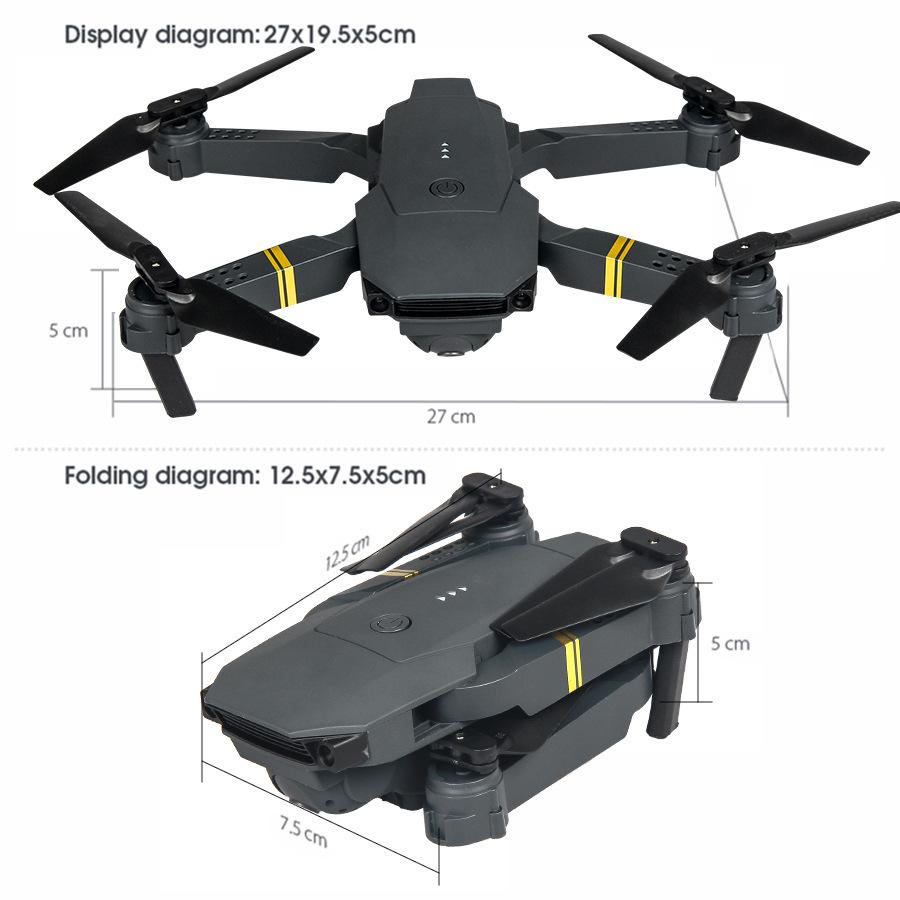 E58 Foldable Drone with Remote Control & Aerial Photography Capabilities