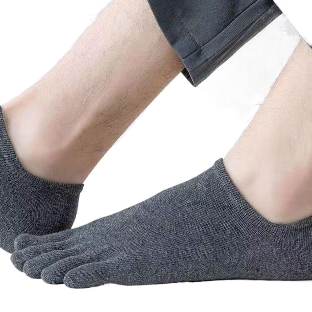 Sport Sock Men's Five Toe Socks Anti-skid Five Finger Invisible Socks Comfortable   Sports
