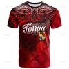 Harajuku Summer 3D The Kingdom Of Tonga Printing T Shirt Oceania Tonga National Day Graphic T-shirts Fashion Mens Clothing Tees