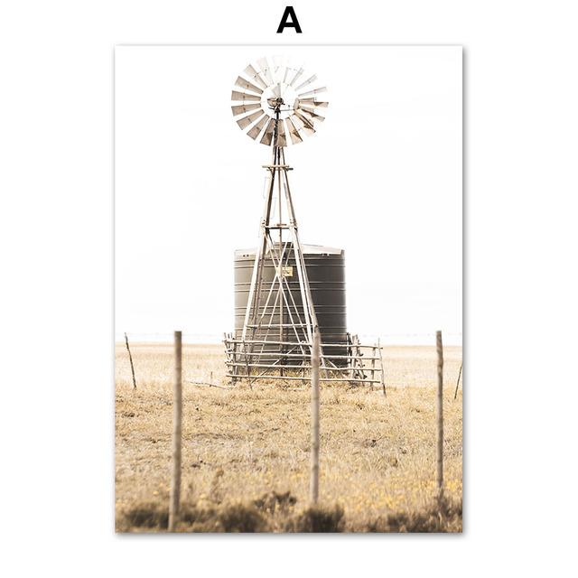 

Ветряная мельница, пшеничное поле, девушка, замок, роза, настенная живопись на холсте, постеры на скандинавскую тему и принты, настенные панно для декора гостиной 21cm×30cm NoFrame