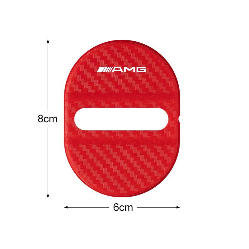 For Mercedes Benz 4PC Car Door Lock Anti Rust Protective Cover Car Door Lock Cover For Mercedes Benz AMG W124 W202 W203 W204 W210 W212 CLK Sticker