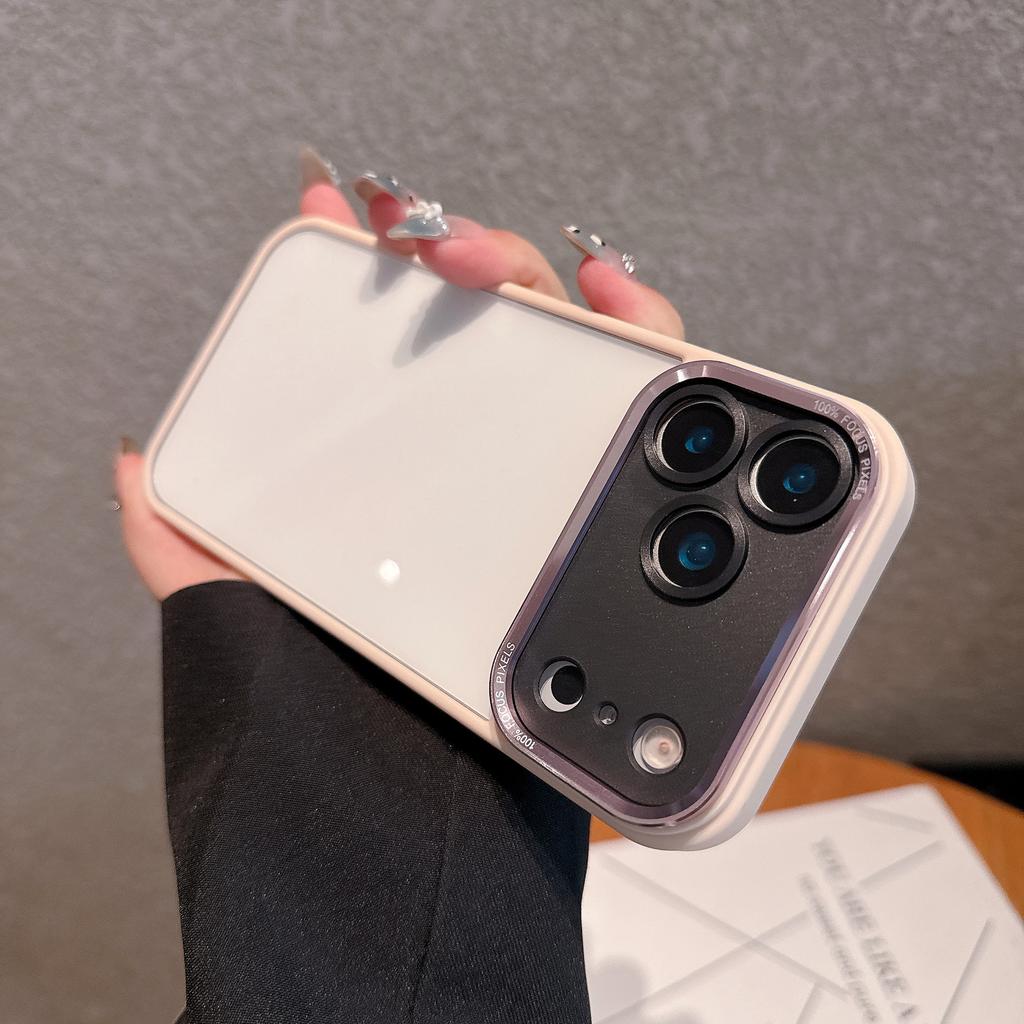 Metal Eagle Eye Lens Suitable for IPhone17PROMAX Transparent Mobile Phone Case Apple 16 High End Sense Anti Fall Hard 15