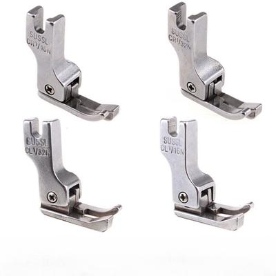 Ausgleichsfüße, schmaler Typ, für Strickwaren und dünne Materialien, Reißverschluss-Nähfüße, Nähmaschine, linker/rechter Kantenführungs-Nähfuß