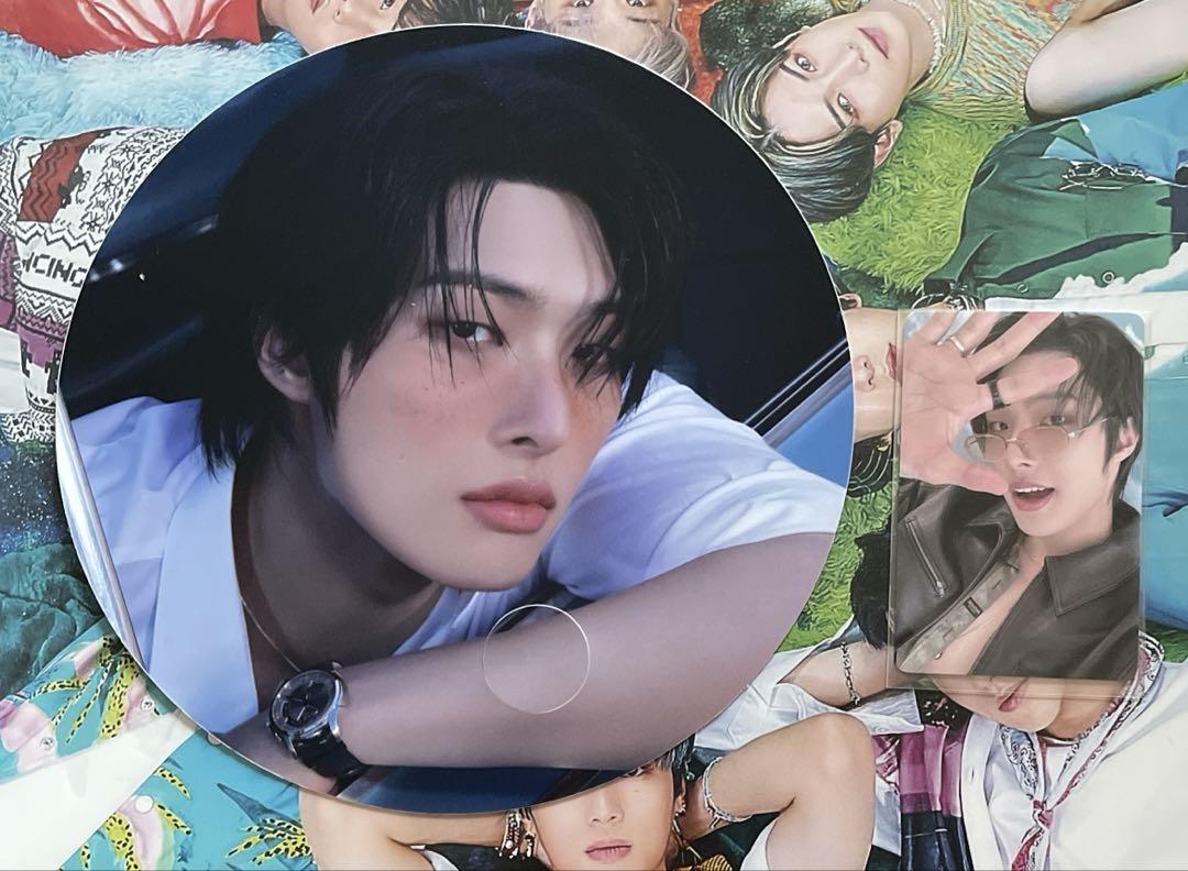 

[USED] Mingi ATEEZ GOLDEN HOUR3 EVERLINE Trading Card Fan
