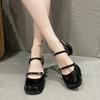 Fashion 2025 Ladies On Offer  Wedge Heel Elegant Black White and Ankle Rubber Female Shoes for Janes Boots Shoe Ankle