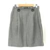 A-Line Skirt Women's M Gray Knee Length Made In Japan(USED)