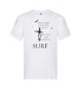 Adults Surfing Cant Stop The Waves Learn To Surf Quote Unisex White TShirt