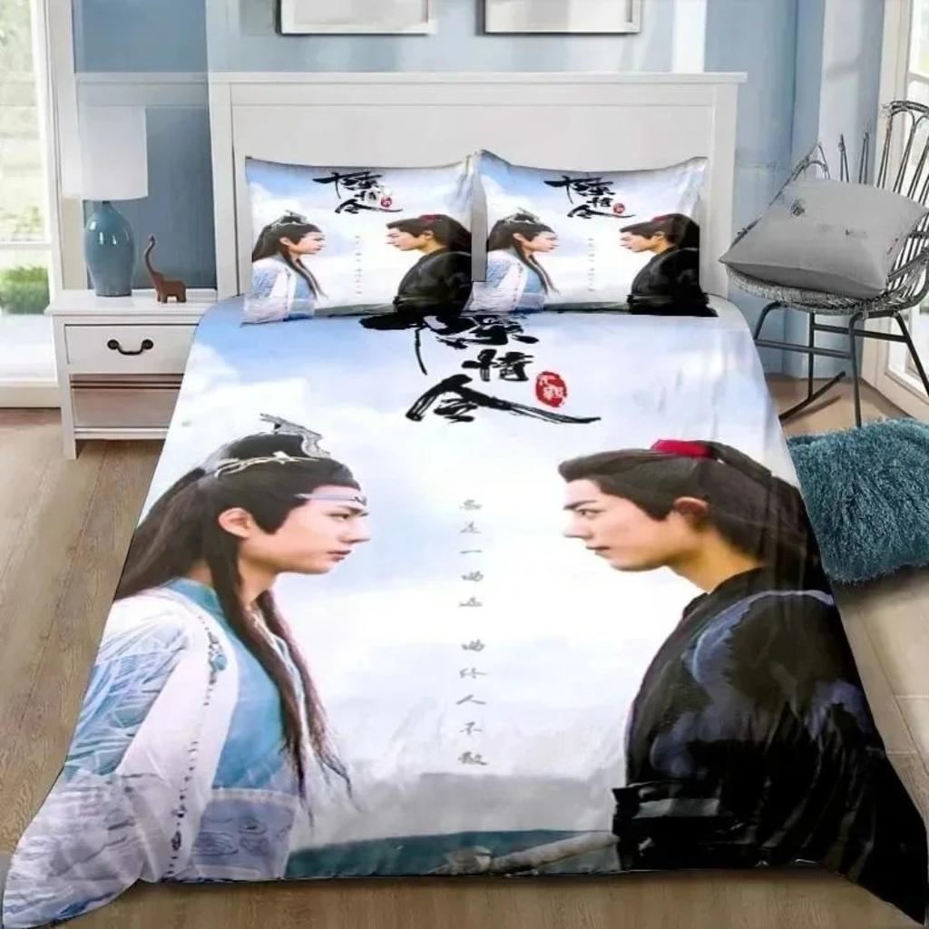 The Untamed Drama Bedding Set Xiao Zhan Wang Yi Bo Bedding For Boy Girl Set Home Decoration Single Twin Full Queen King Size