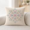 Floral Print Petal Illustration Print Cushion Cover Soft Plush Fluffy Throw Pillow Cases For Sofa Bedroom Home Decor