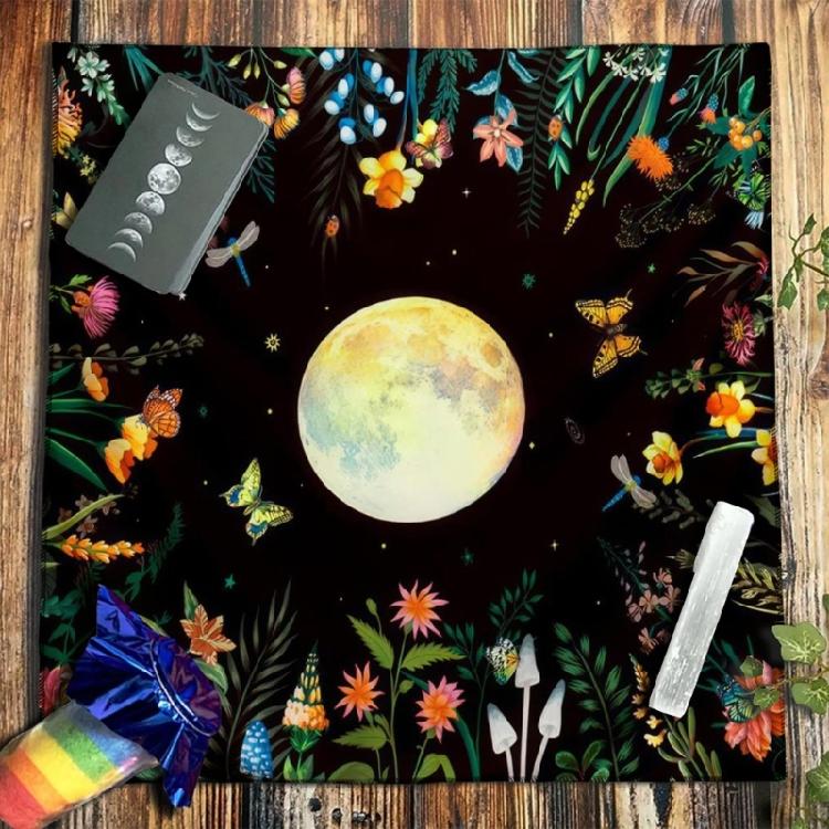 50x50/60x60/75x75cm Tarot Tablecloth Mat Divinations Board Game Oracles Card Pad