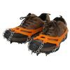 2Pcs Ice Traction Cleats Anti Skid Shoe Crampon Cover Snow Grips with 8 Spikes for Hiking Walking Mountaineering