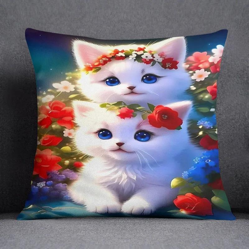Høyverdig Fox Cat Putetrekk Bilpynt Kontor Stue Sofa Hjem Putetrekk