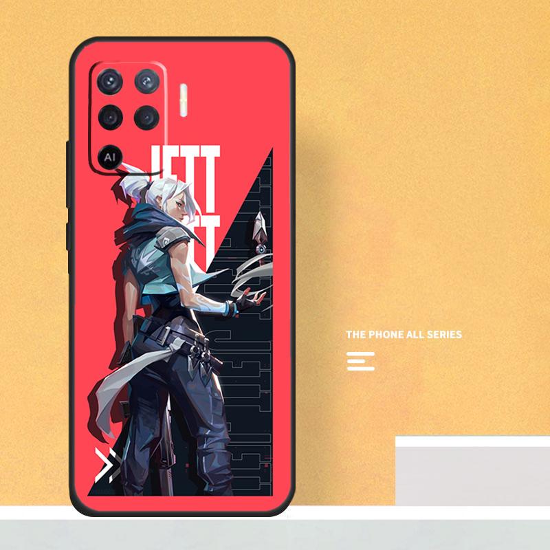 Valorant Shooting Game Case For Oppo A74 A94 A54 A15 A17 A57 A6 A5 Pro A16 A76 A96 A40 A60 A80 A18 A38 A58 A78 A98