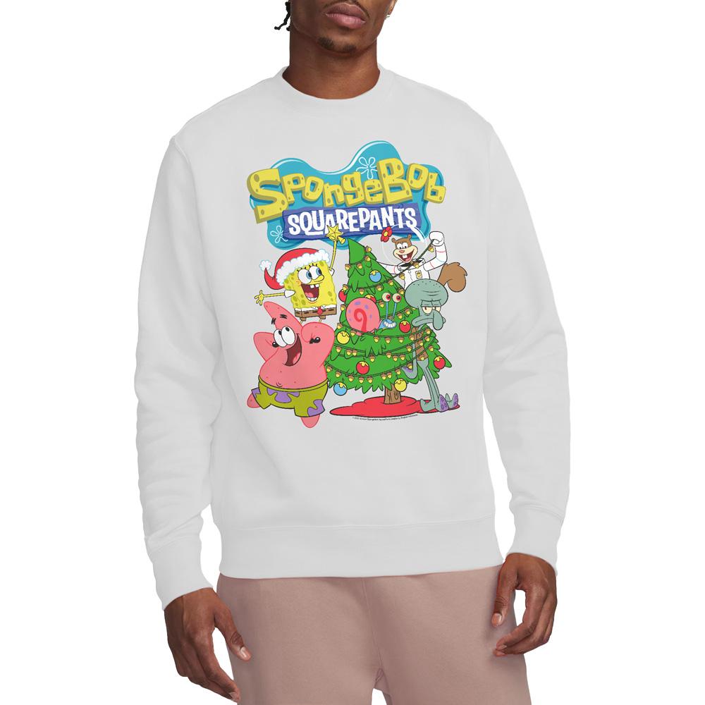 SpongeBob SquarePants Unisex Adult Christmas Tree Sweatshirt