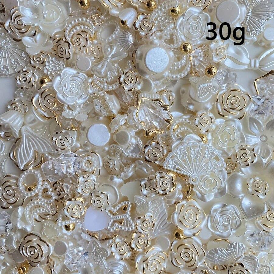 

30 г/пакет Смешанный барочный розовый имитация жемчуга бант DIY аксессуары