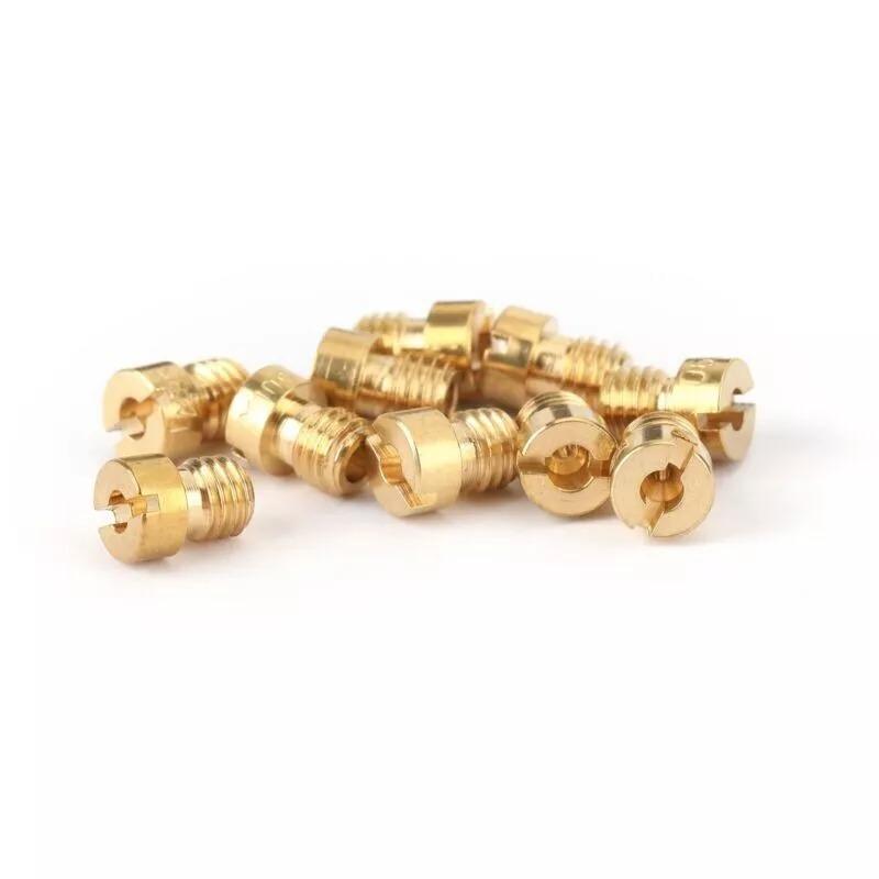 10pcs M4 Main Jet 4mm for GY6 50cc 139QMB Scooter Motorcycle Mikuni Keihin Carburetor CVK24~26 PZ19  Round Head Injectors Nozzle