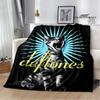 Coperta con logo band Deftones coperta per bambini coperta in flanella morbida accogliente coperta per casa viaggio regalo di compleanno decorazione
