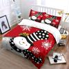 Snowman with Polka Dot Hat Bedding Duvet Cover Set Duvet Cover Pillowcases  (1*Duvet Cover 2*Pillowcases, Without Duvet Insert)